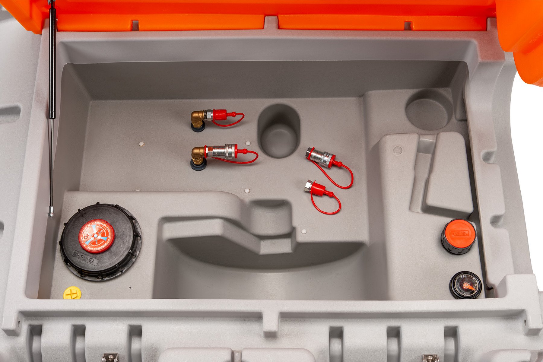 11679_01_cube_mobil_980_2022-04 Cemo CUBE Mobil 980 Liter Generatortank mit 2 Anschlüssen mit Schnellkupplung