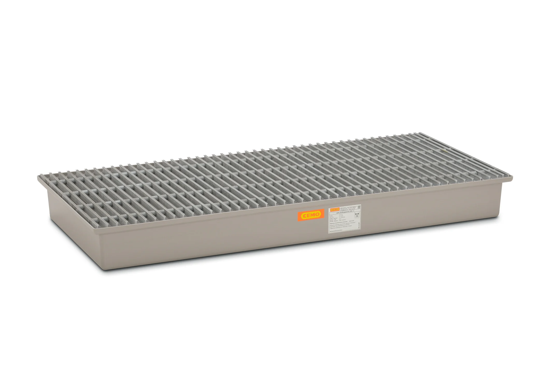 GFK Auffangwanne 220-3 mit GFK Gitterrost GFK Auffangwanne 220-3 mit GFK Gitterrost