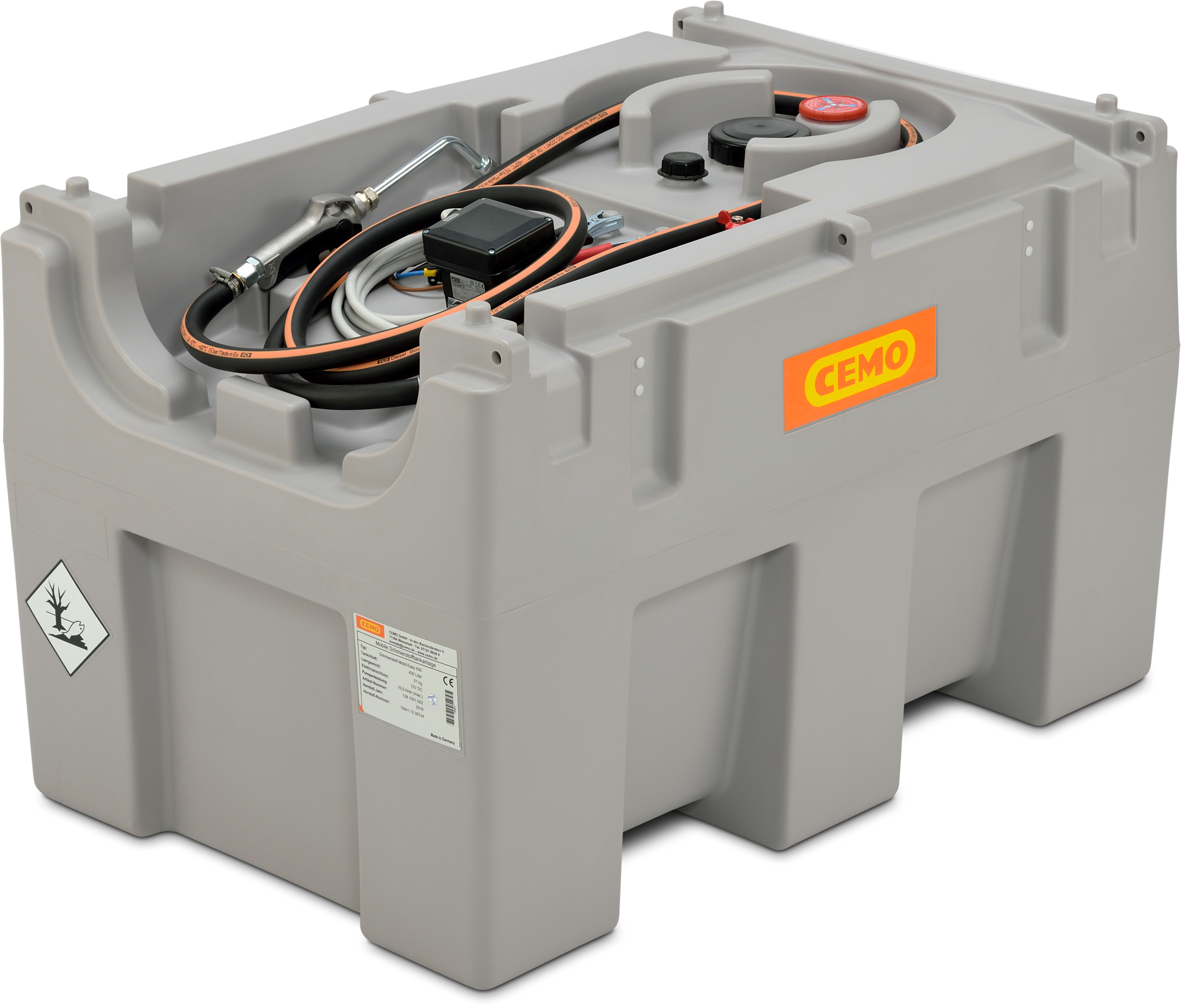 Schmierstoff-Mobil Easy 430 Liter mit 12-V-Elektropumpe und Ölabgabepistole