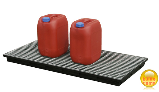 Beispiel Stahlgitterrost verzinkt für PE-Auffangwanne 40 Liter