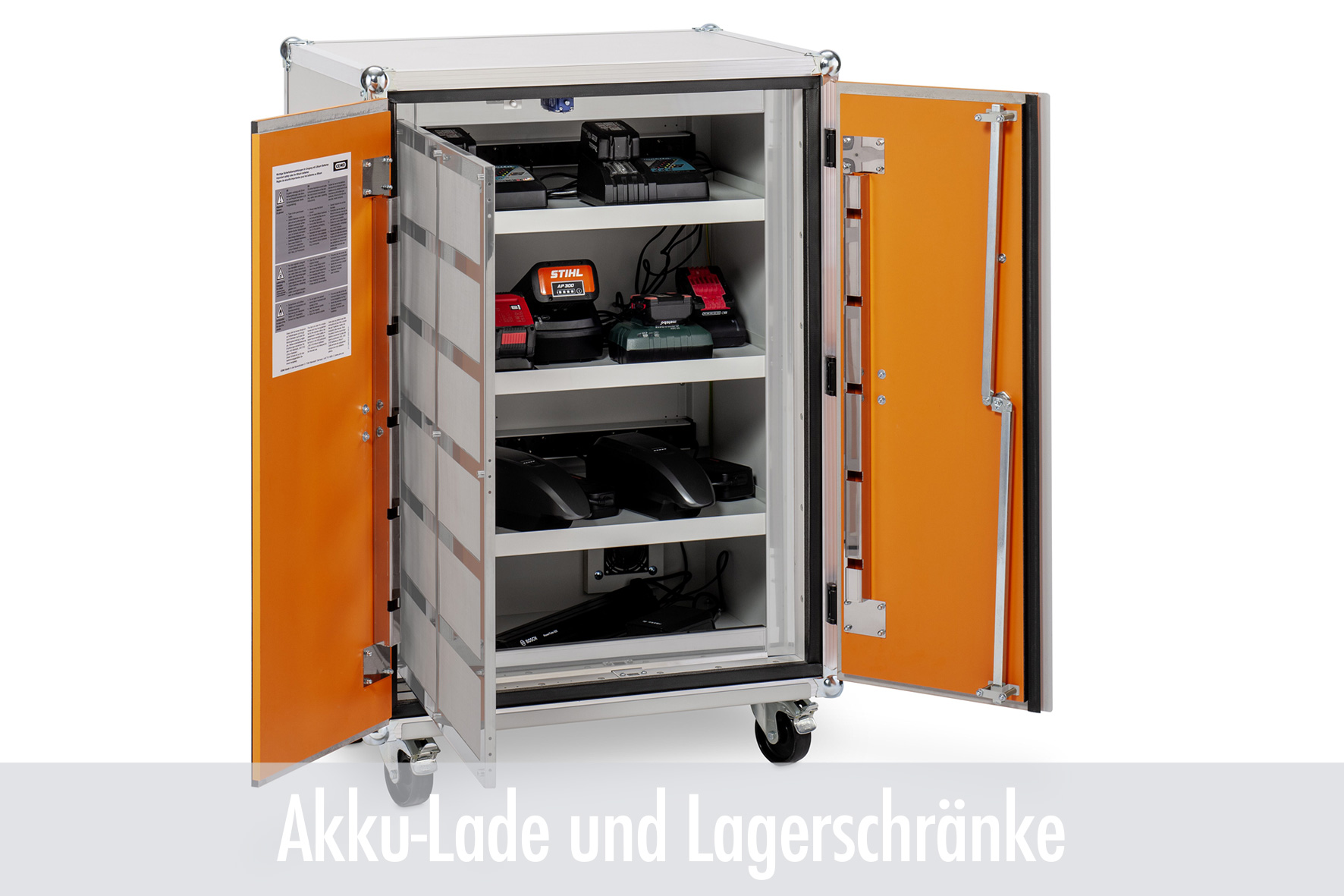 Schrank, Lager, Elektrowerkzeug, Akkus, Ladegerät