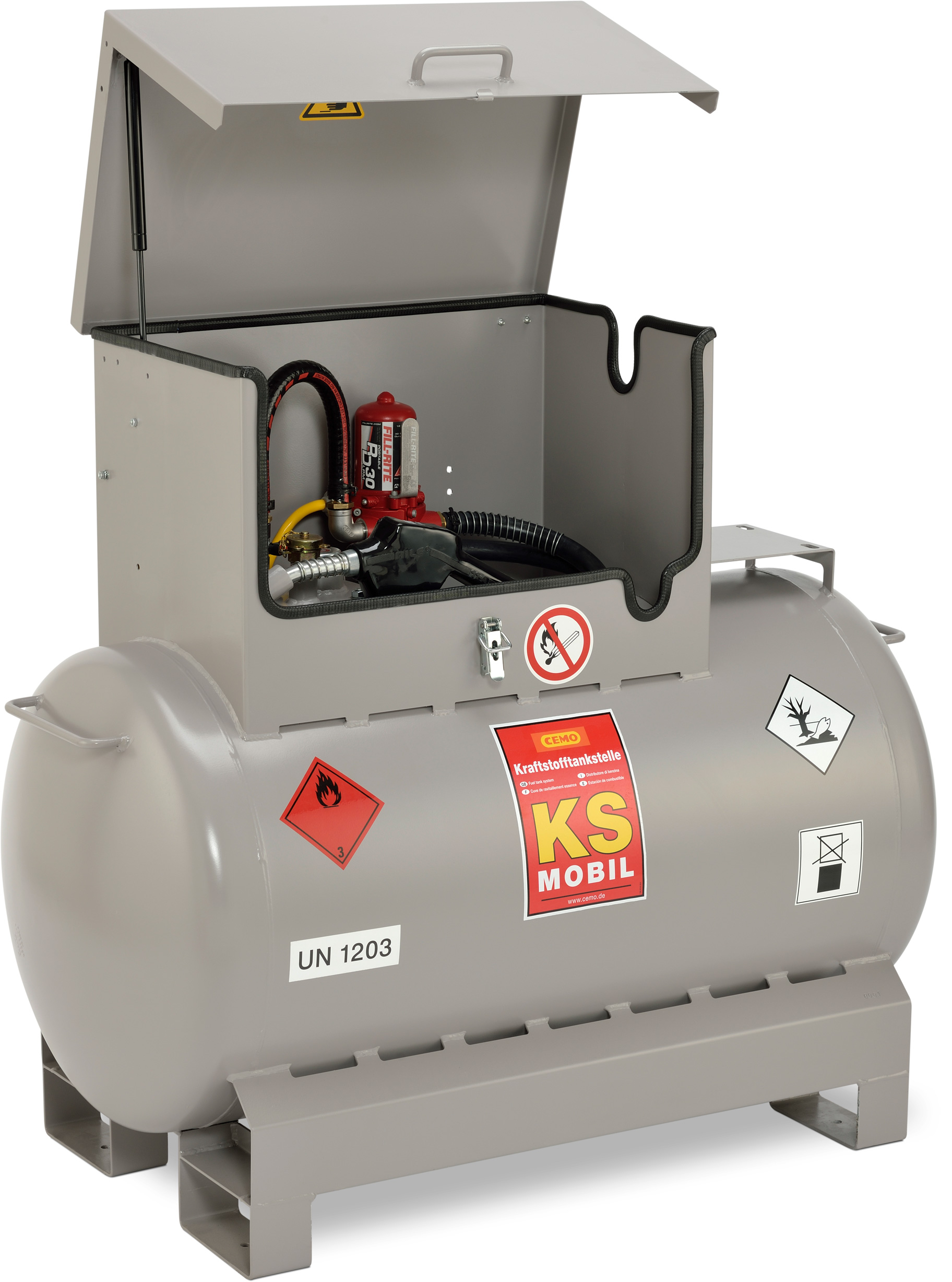 Benzintankanlage KS-Mobil 300 Liter mit Elektropumpe