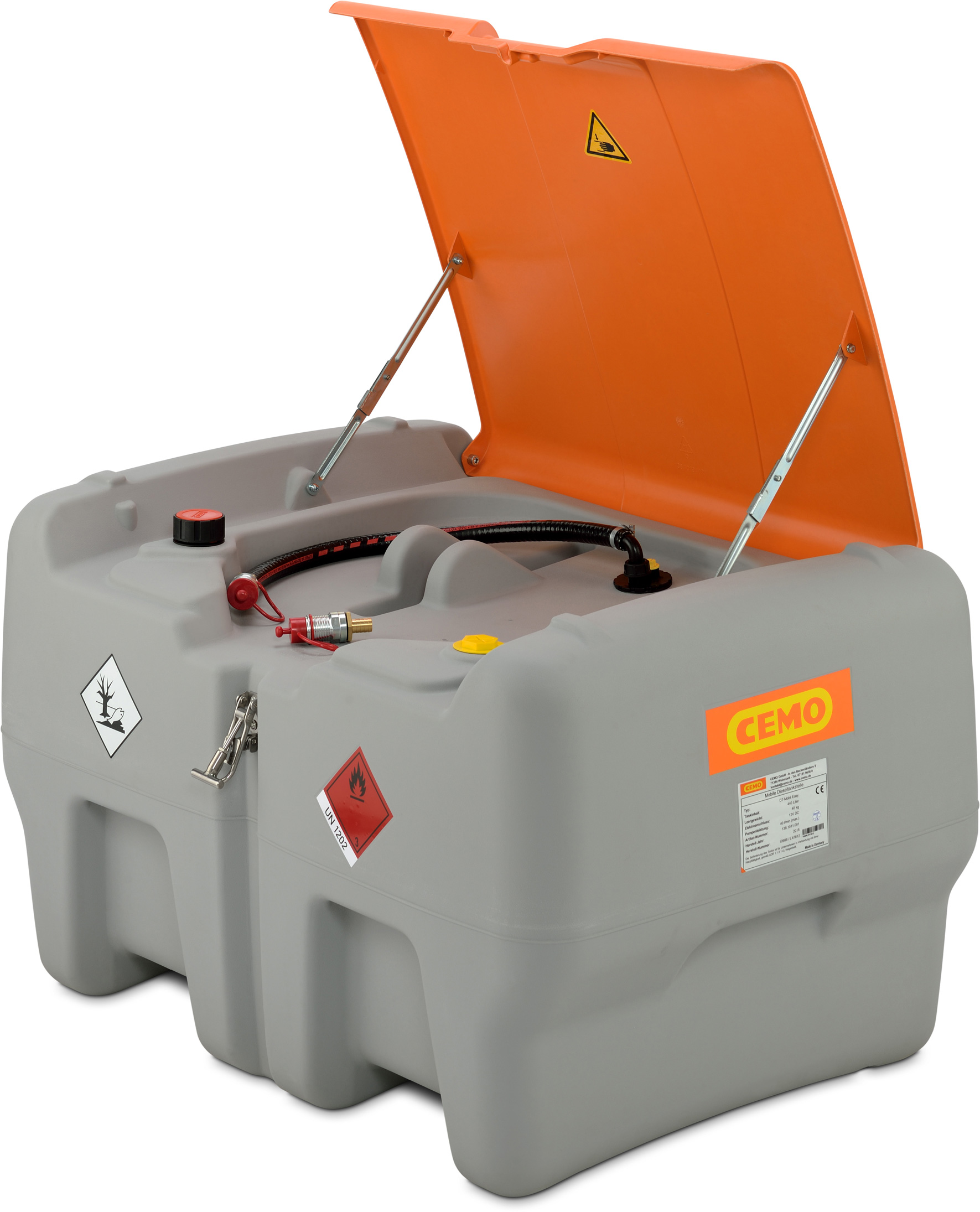 11110_01_DT-Mobil-Easy-440-L-mit-Schnellkupplung Cemo DT-Mobil Easy 440 Liter nach ADR mit Schnellkupplung und Klappdeckel