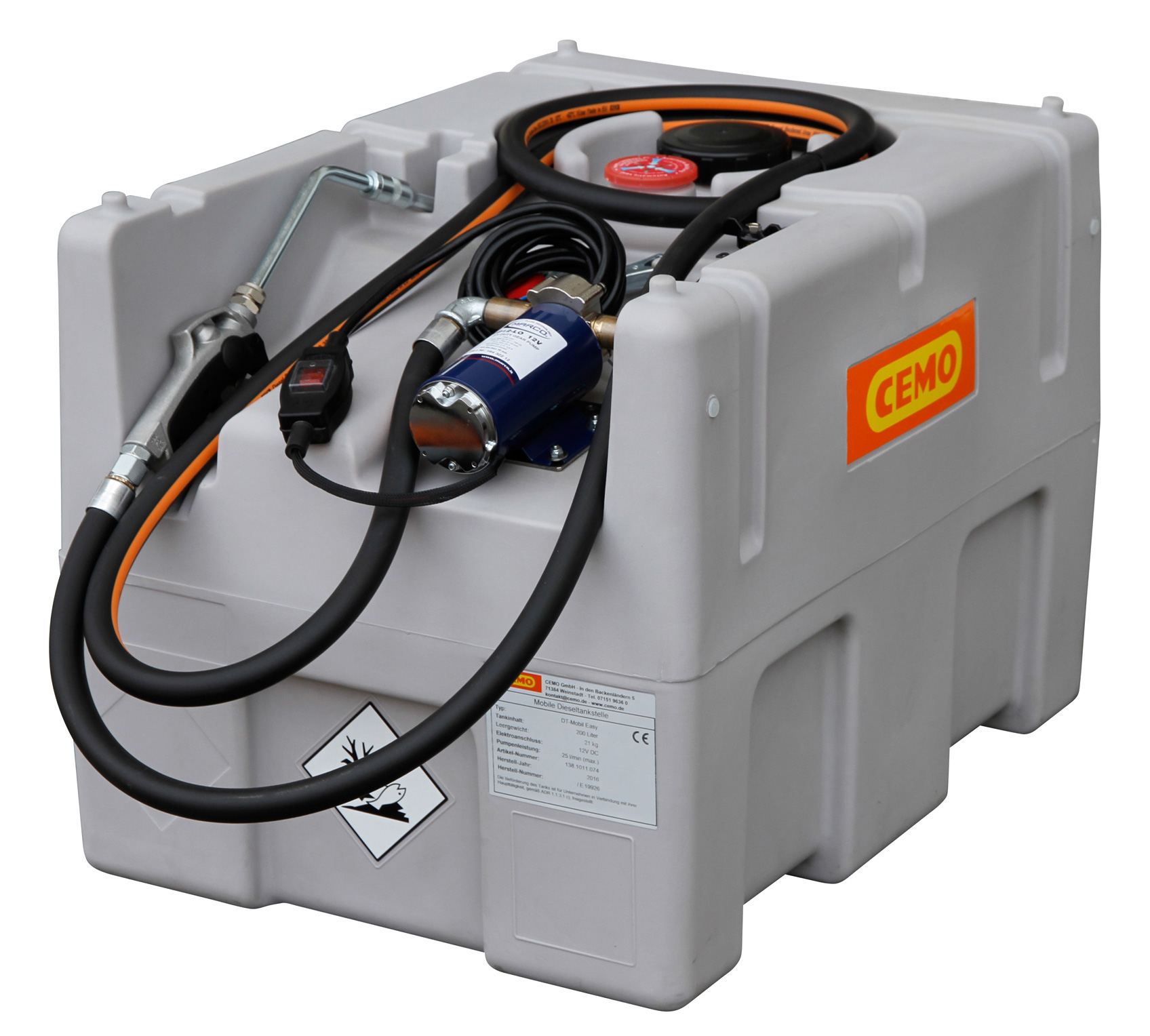 Schmierstoff-Mobil-Easy-200l_10572 Abb. ähnlich: Schmierstoff-Mobil Easy 200 Liter mit 12-V-Elektropumpe