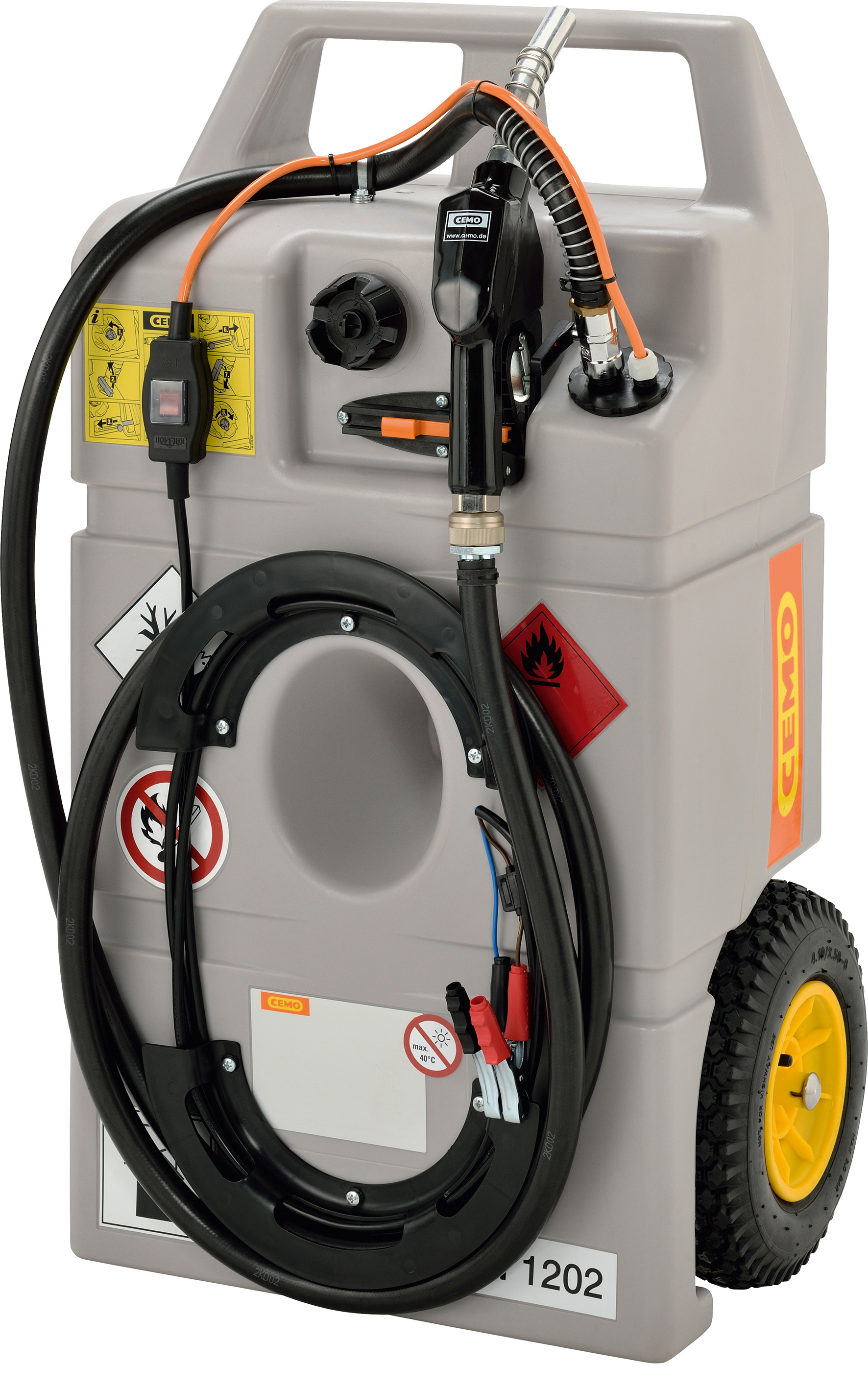 Dieseltrolley-100l-CENTRI_10610 Dieseltrolley mit Elektropumpe CENTRI SP30, 100 Liter Inhalt
