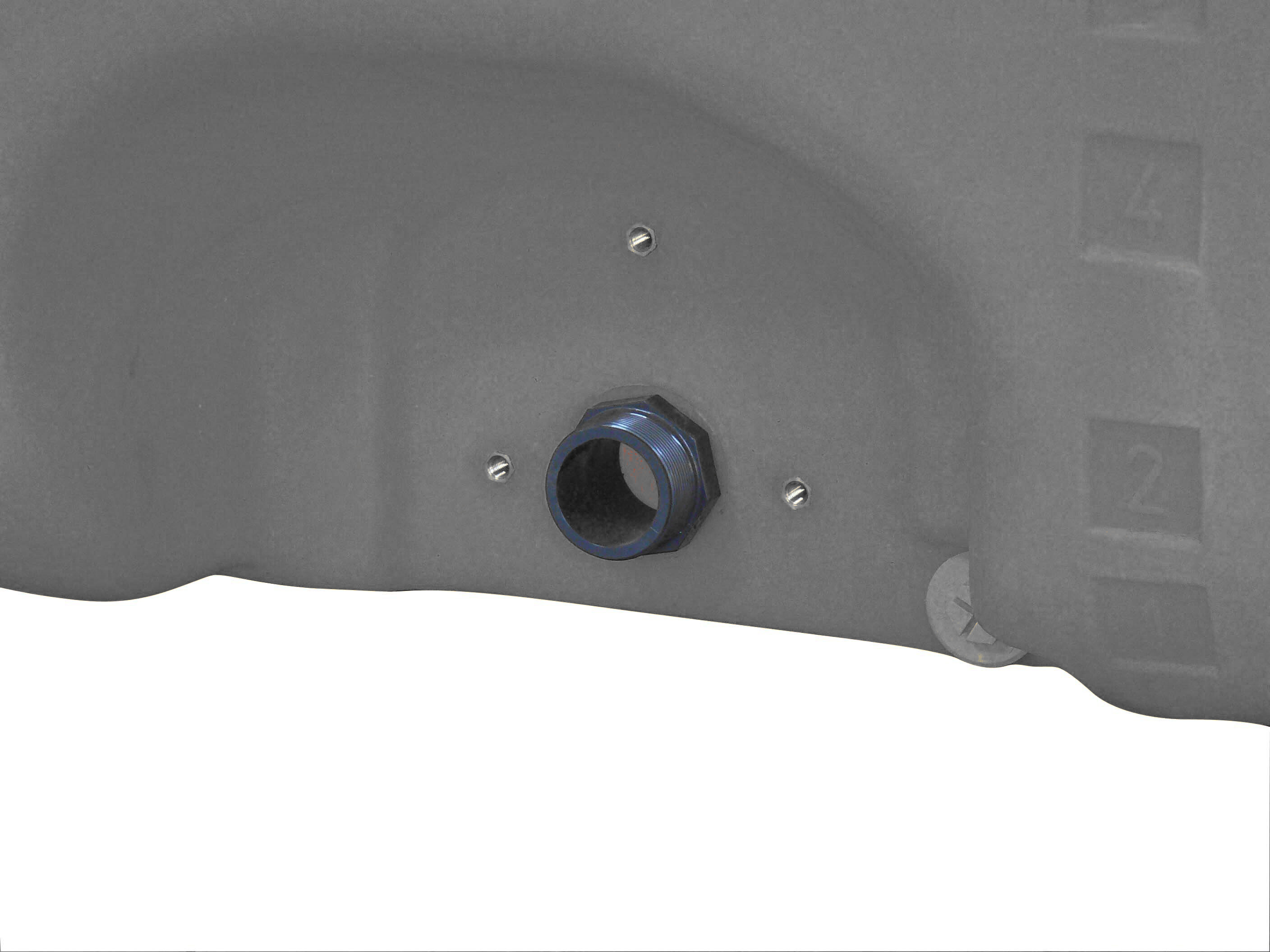 adapter, Nut, weiblich, blau, gewinde
