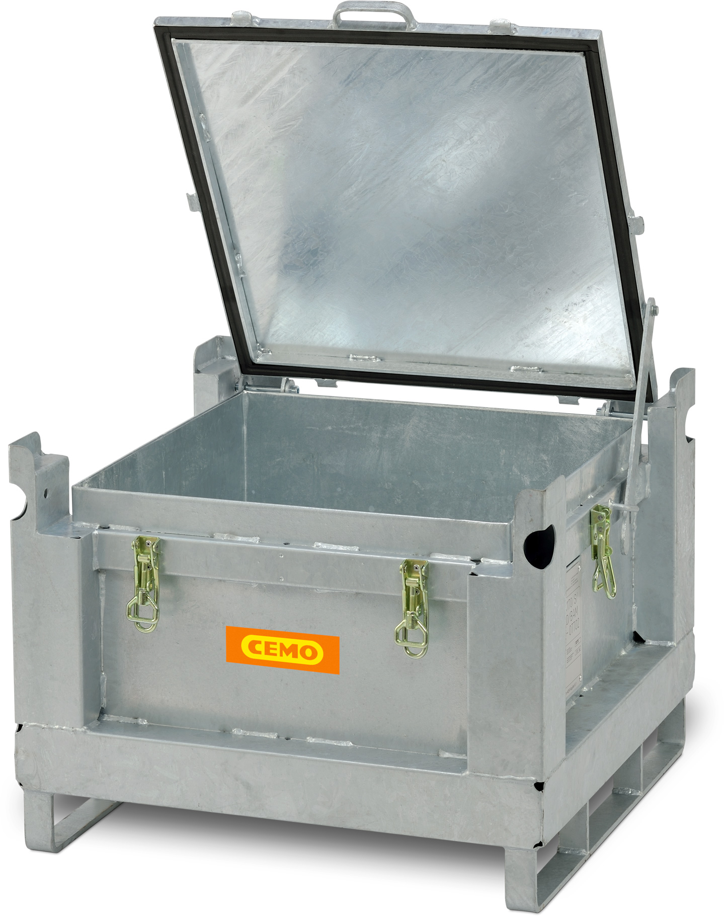 Akku-Stahlsammelbehälter 120 Liter Fassungsvermögen für Akkus und Lithium-Batterien
