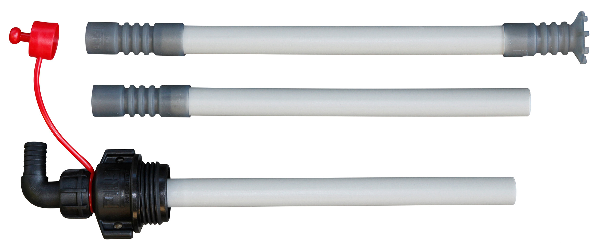 Bluefill-Saugrohr-3teilig_10240 Saugrohr 3-teilig mit Kupplung AF2 und Einschraubgewinde 2" BSP für IBCs und Fässer