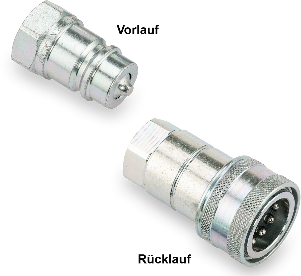 908-3804-201_Verschlussnippel_908-3704-201 Schnellkupplungsset je mit Gegenstück und Anschluss für Vor- und Rücklauf