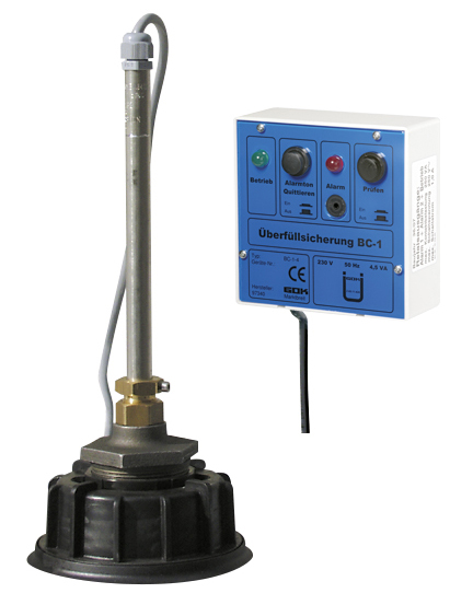 Überfüllsicherung komplett 230 Volt, Maschine