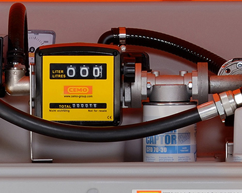 Abb. ähnlich: Zählwerk mechanisch 3-stellige komplett mit Filter und Wasserabscheider, Gaspumpe, Maschine, Pumpe