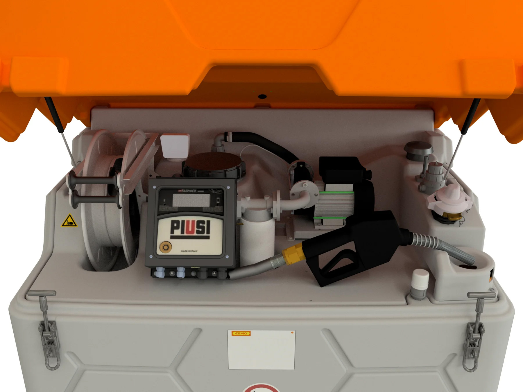 Kraftstoffdüse, Motor, Pumpe, Gasoline, oranger Deckel