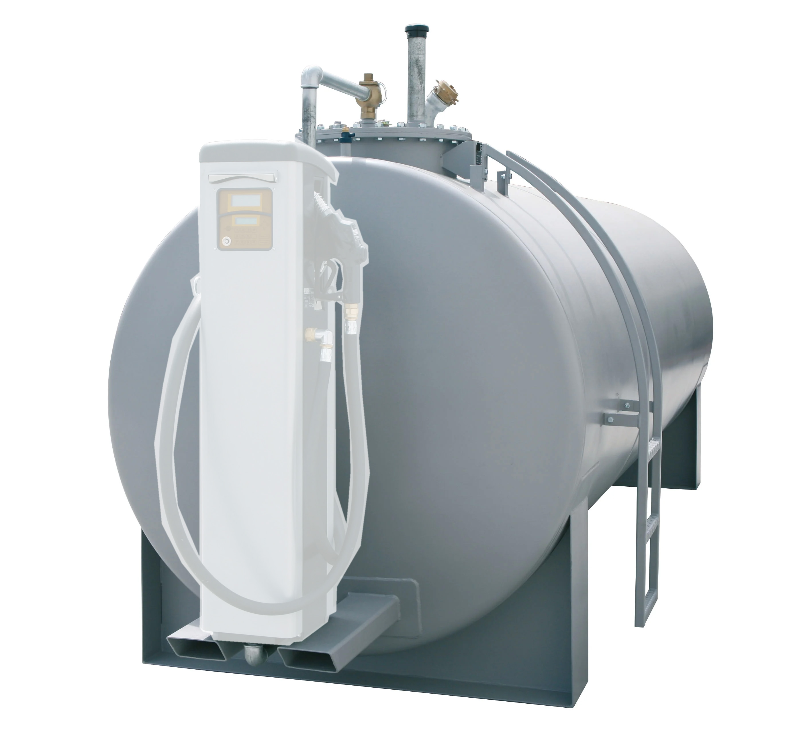 Dieseltankstation Stahltank 4000 Liter mit Konsole, ohne Zapfzäule Dieseltankstation Stahltank 4000 Liter mit Konsole, ohne Zapfzäule