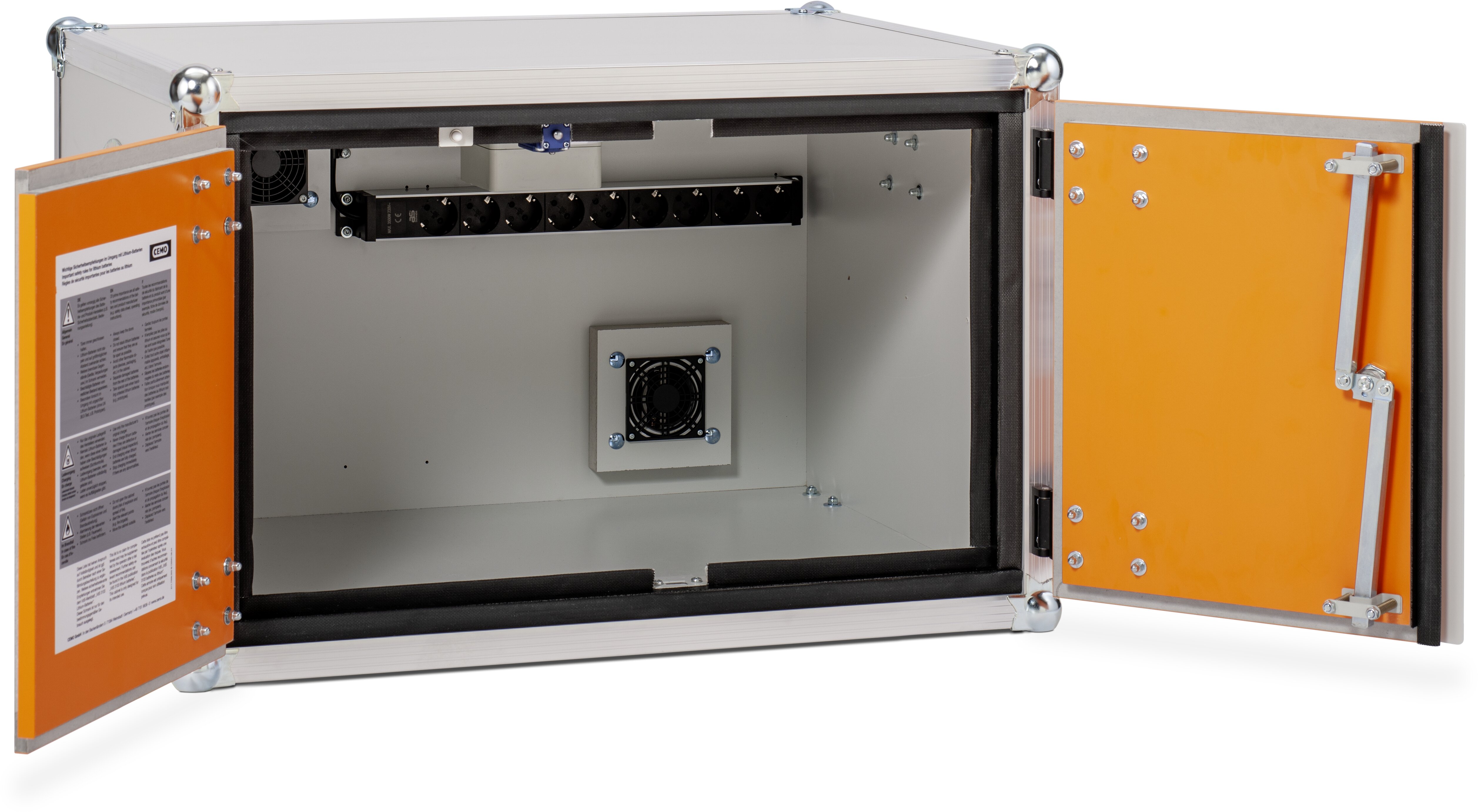 Akku-Ladeschrank 8/5 mit 9fach Steckerleiste ohne Füssen