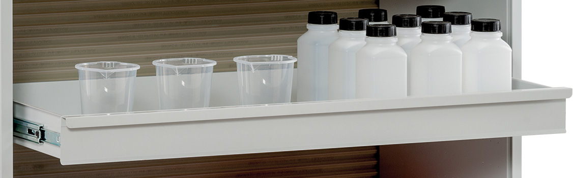 11398-Auszugswanne AUszugswanne zusätzlich für mobiles Gefahrstoffdepot – Lieferumfang ohne Inhalt