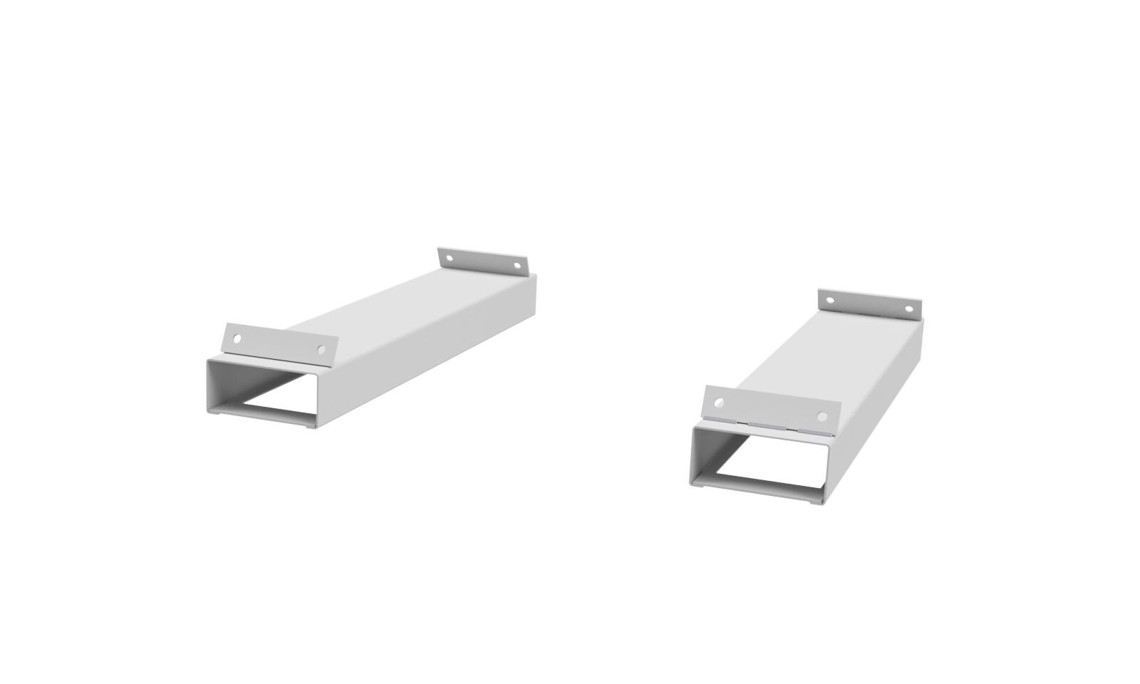 L-Channel, Kabelkanal, Metallhalter, Wandmontage, Rechteckprofil