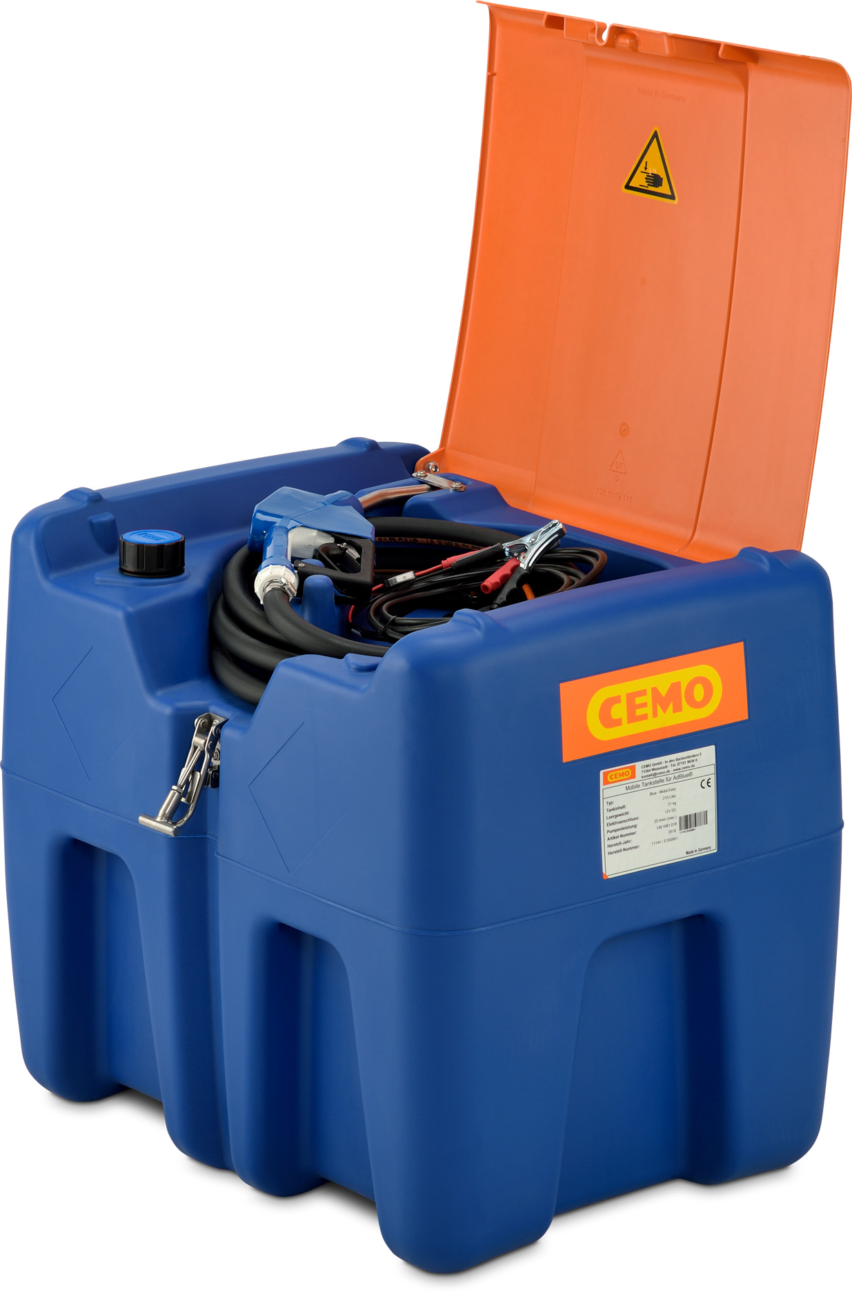11144_01 Blue-Mobil Easy 210 Liter mit Elektropumpe CENTRI SP30 mit Klappdeckel