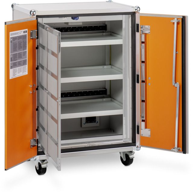 Akku-Ladeschrank 8/10 Basic 230 Volt mit lockEX2.0 und Rollen Sicher, Kabinett, Mobiliar