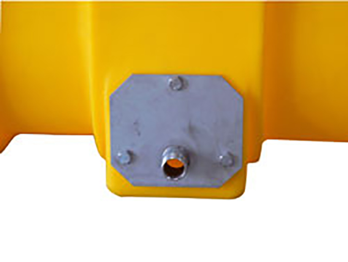 PE-Faesser_Edelstahl-Flanschplatte Edelstahl-Flanschplatte mit Gewindenippel als Zubehör