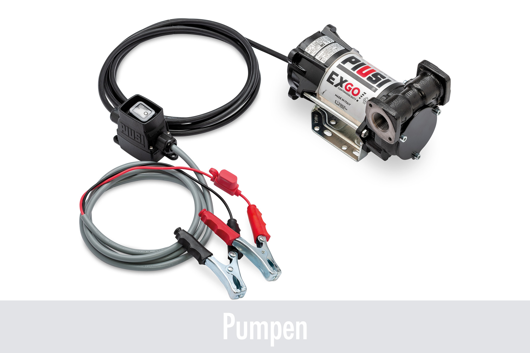 Pumpe, Exzenterschwungpumpe, Wegeantrieb, Elektromotor, Adapterkabel