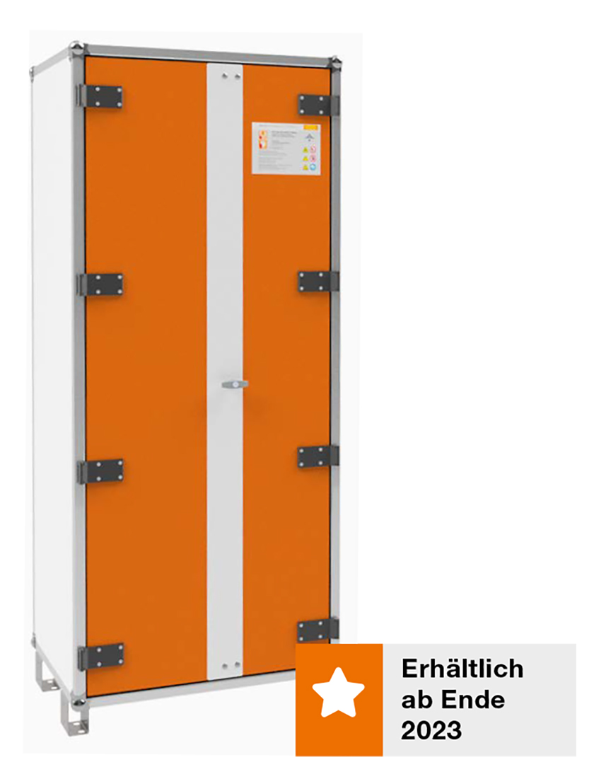 Akku-Lager- und Ladeschrank 8/20 – mit Füßen und lockEX
