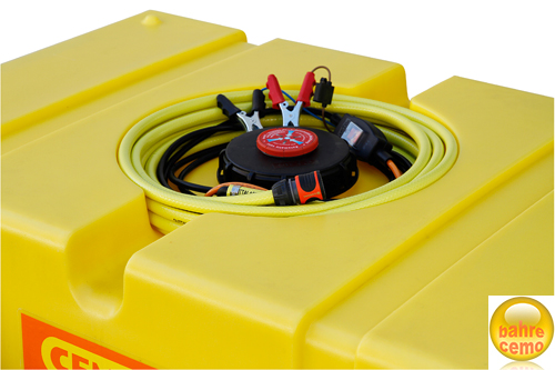 BWS-30-PE_450l-600l_Detail_10596-10597 Detail mobiles Bewässerungssystem BWS 30-PE mit Tauchpumpe CENTRI SP30 – Schnellkupplung für Gardena-System