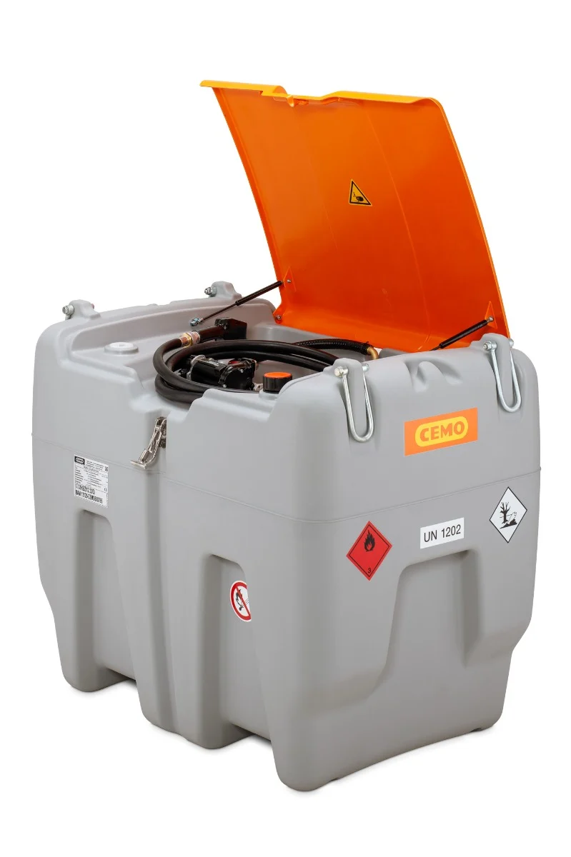 DT-Mobil Easy 620 Liter mit 12-Volt-Pumpe + Klappdeckel geöffnet DT-Mobil Easy 620 Liter mit 12-Volt-Pumpe + Klappdeckel geöffnet