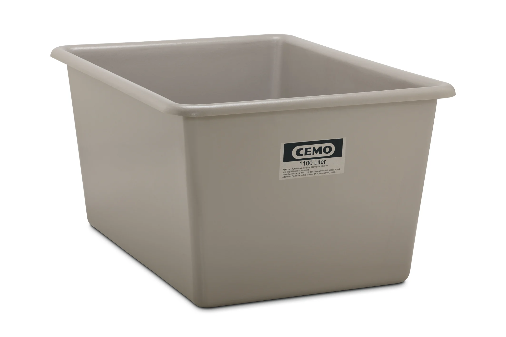 Rechteckbehälter 1100 Liter grau