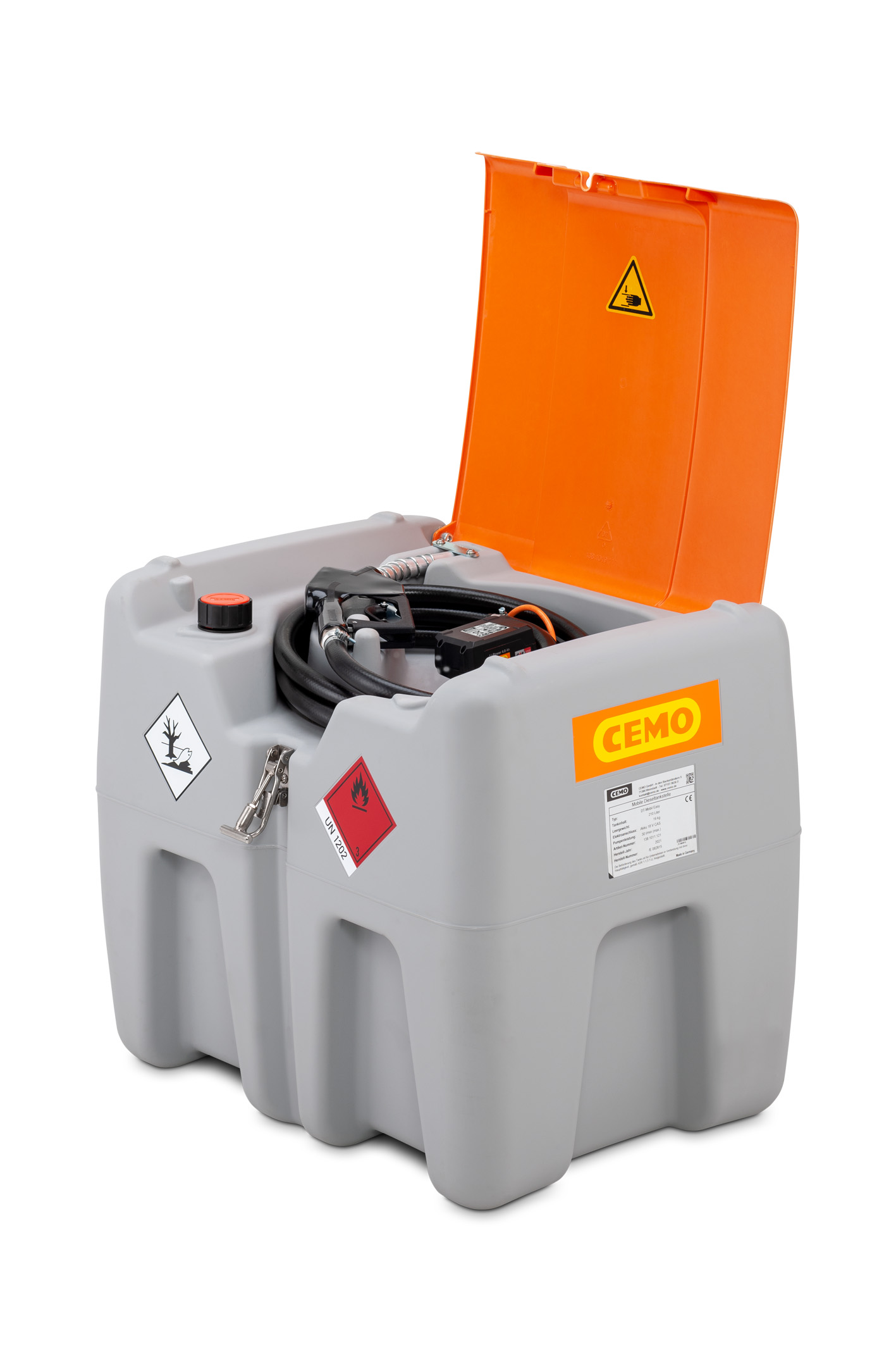 DT-Mobil Easy 210 Liter mit 18-V-Pumpe CAS-Akku-System inklusive Akku und Ladegerät - Deckel im Lieferumfang enthalten