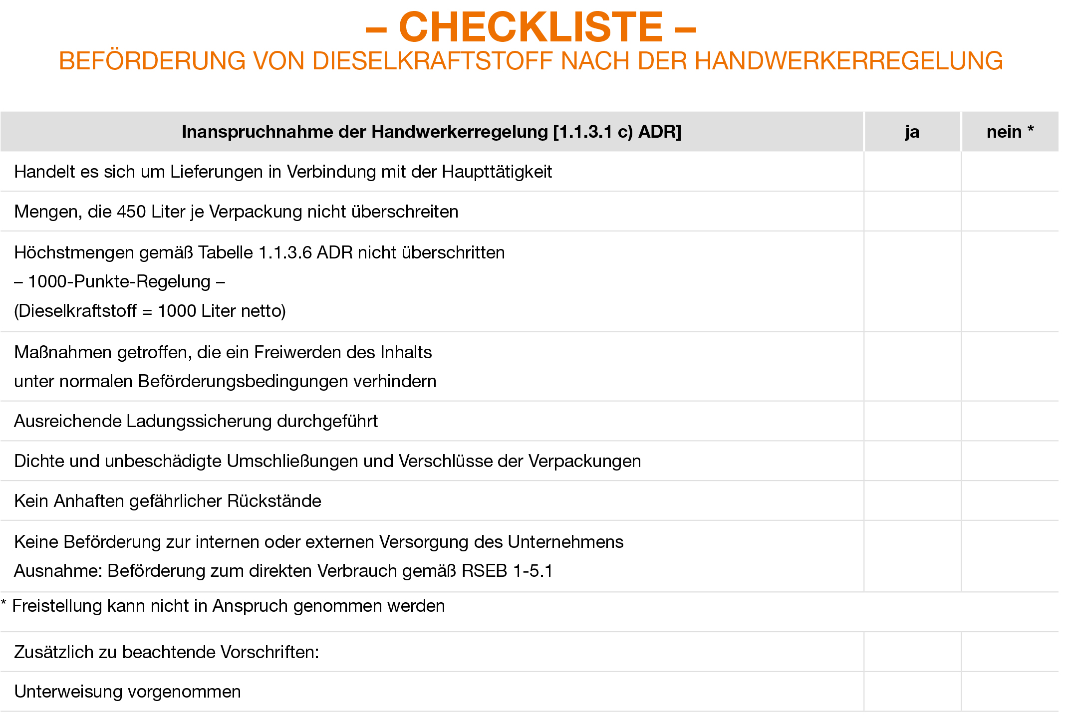 Checkliste-Handwerksregelung