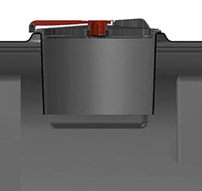 Batterie, Ladesystem, Kupfer, Rot, Grau