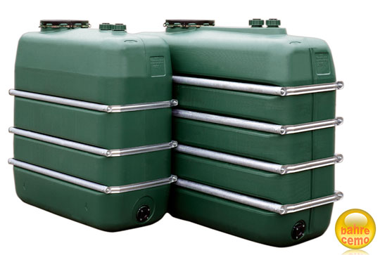 Lagertank 1100, 1500 und 2000 Liter mit Bandagen