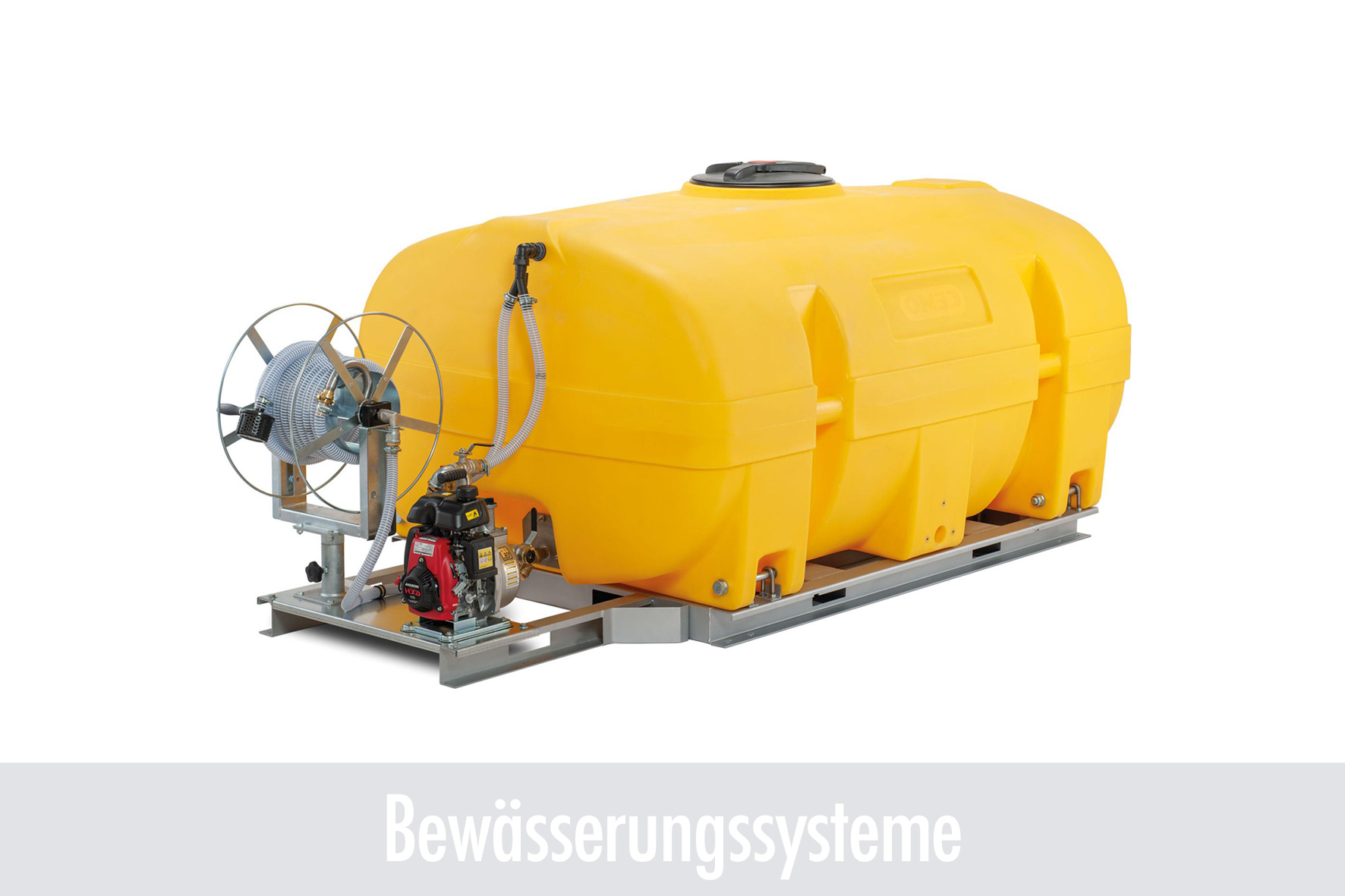 Wassertank, Gelb, Lagerung, Schlauchaufroller, Motorpumpenanlage, Geländewasserbehälter, Wassertank, Gelb, Schlauchrolle, Motorpumpe