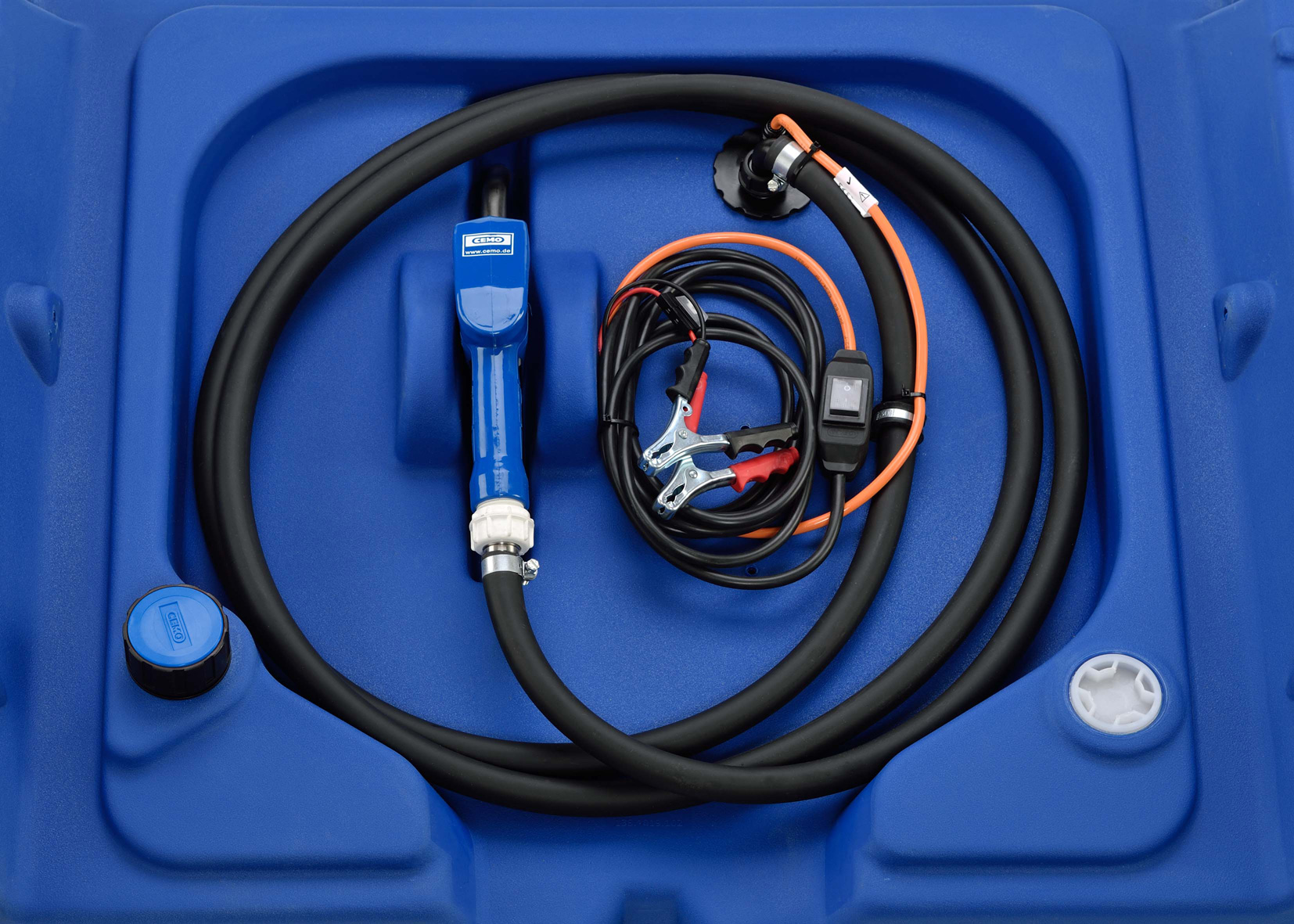 Blue-Mobil Easy 440 Liter für AdBlue® mit 12-Volt-Elektropumpe – Innenansicht