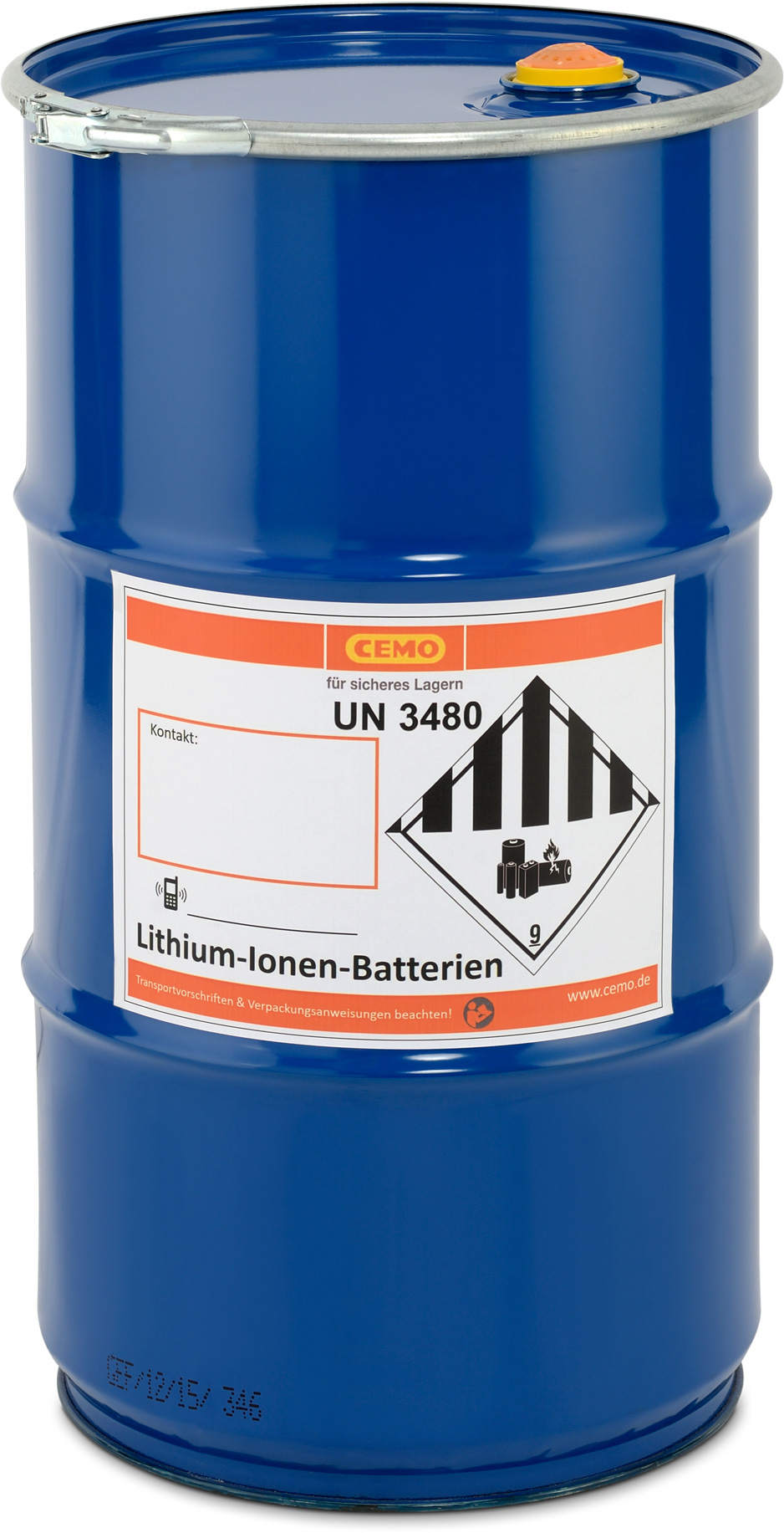 11200_01 Akku-Sicherheitstonne mit speziellem Ventil zur Druckentlastung im Schadensfall