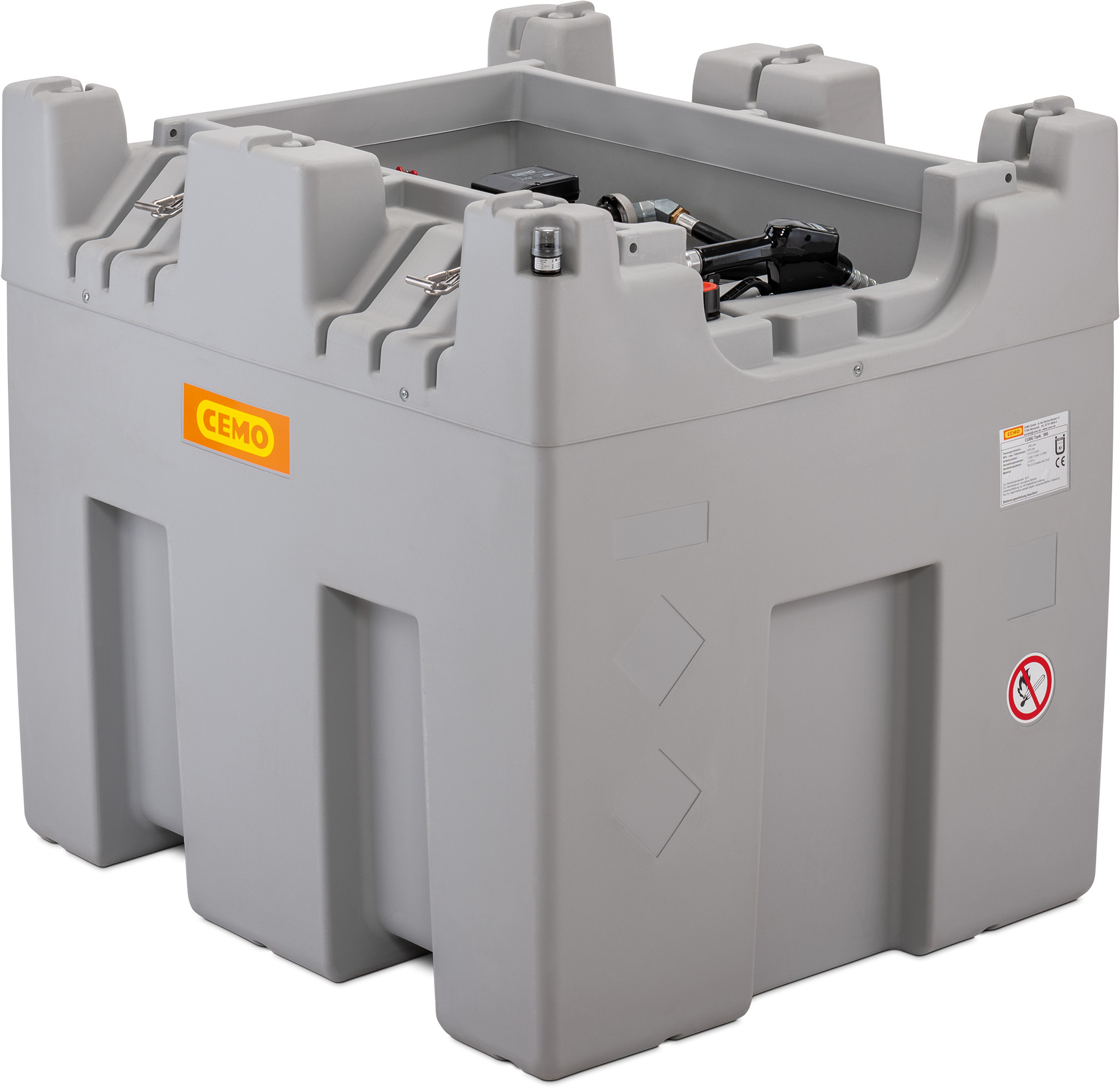 11628_CUBE_980_Indoor_Basic Cemo Dieseltankanlage CUBE 980 Liter stationär – Premium Indoor 11630