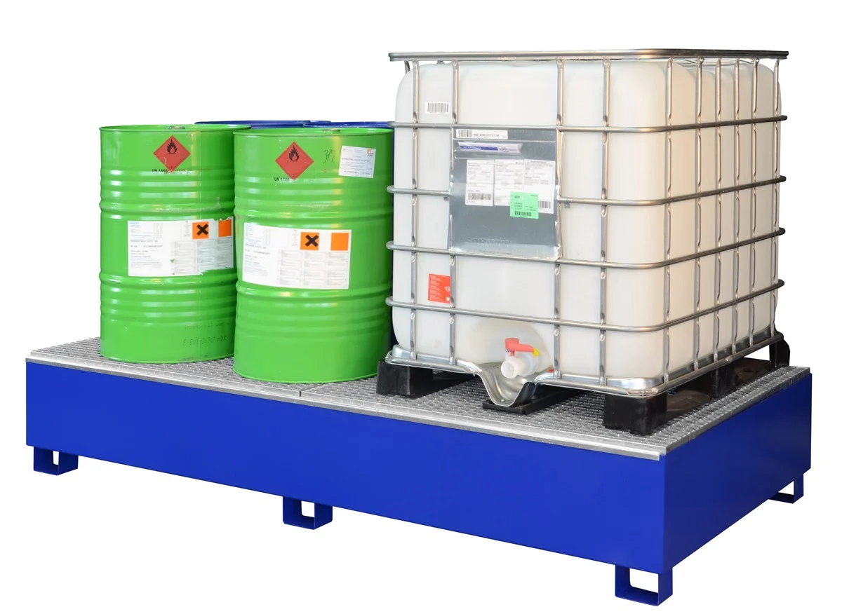 IBC-Auffangwanne aus Stahl GS2 lackiert IBC-Auffangwanne aus Stahl GS2 lackiert