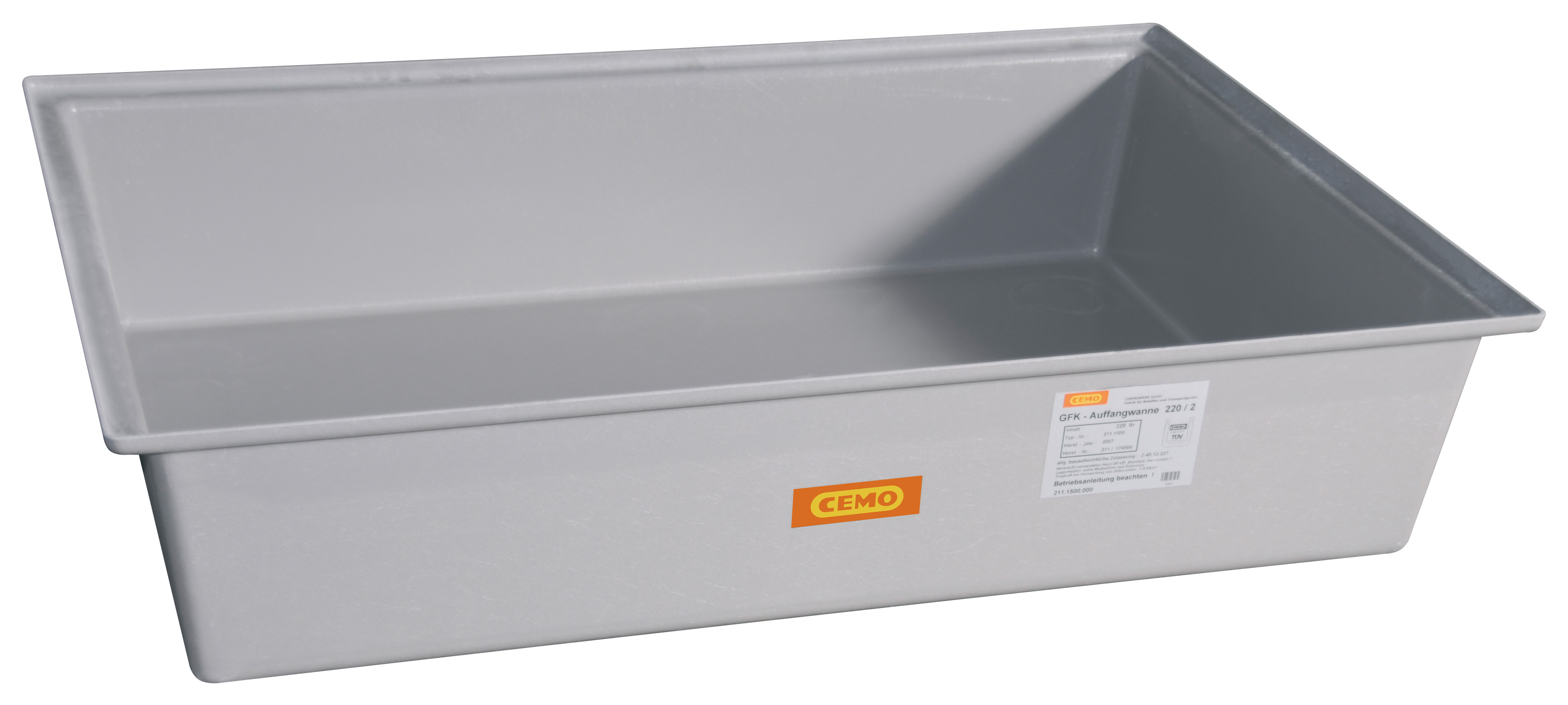 GFK-Auffangwanne_220-2_re GFK-Auffangwanne 220/2 ohne Gitterrost